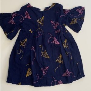 Cat and Jack paper airplane dress 5T